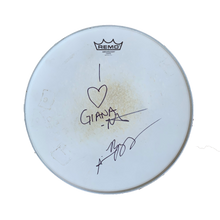Load image into Gallery viewer, Signed Drum Heads from “Giana” Sessions
