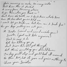Load image into Gallery viewer, Lyric Sheets - Handwritten &amp; Signed by Giana
